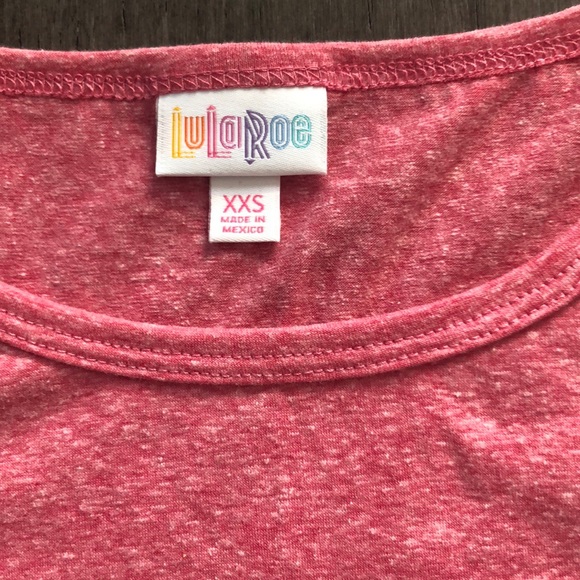 LulaRoe pink girl’s shirt - Picture 2 of 3